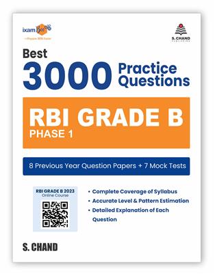 Best 3000 Practice Questions RBI Grade B Phase 1