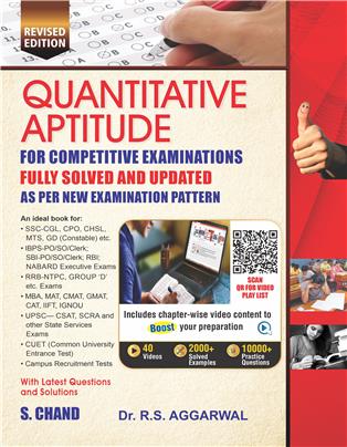 Quantitative Aptitude for Competitive Examinations (Fully Video Edition) 2024-25 - Revised Edition