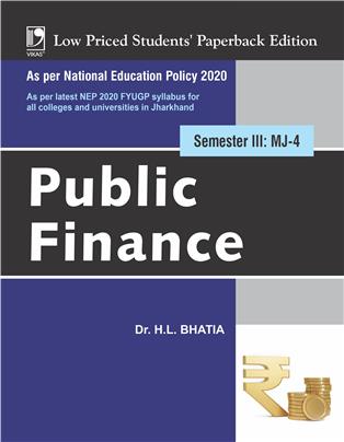 Public Finance Semester III: MJ-4 - NEP 2020 Jharkhand