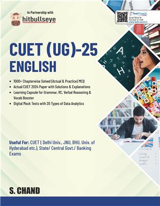 CUET (UG) 2025 English | 1000+ Chapterwise Solved MCQ | CUET 2024 Papers with Solutions | Mock Tests | Delhi University, JNU, BHU, Other Universities & Govt. Exams